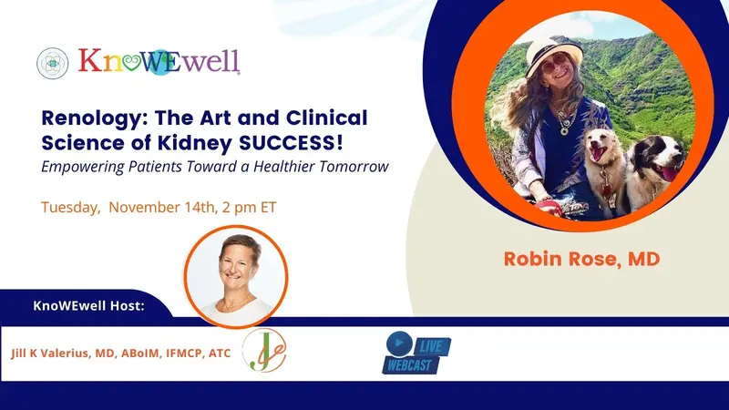 Banner: Renology: The art and clinical science of Kidney SUCCESS!: Empowering Patients Toward a Healthier Tomorrow