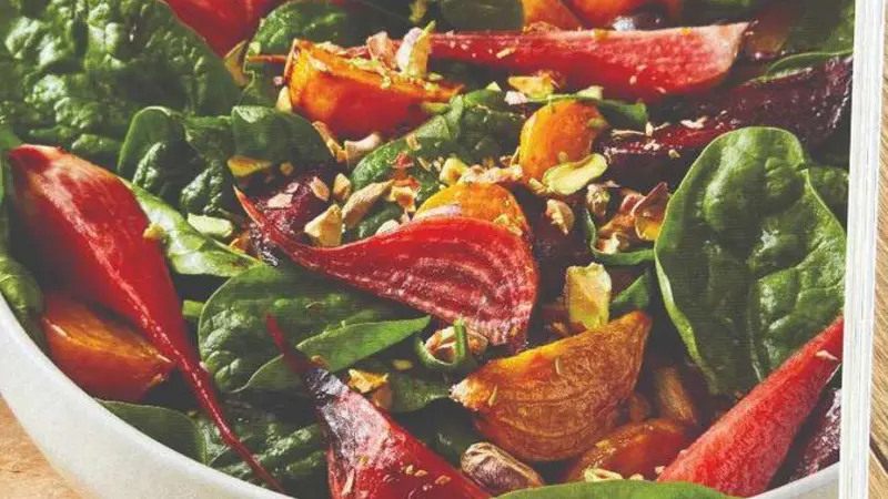 Roasted Beet and Pistachio Salad