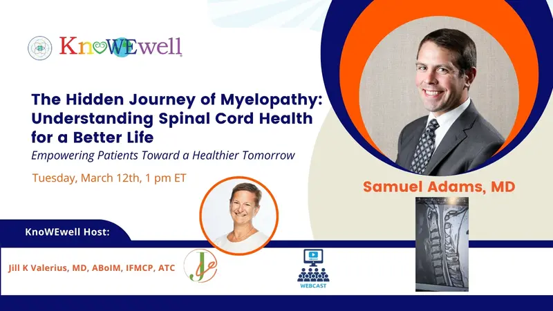 Banner: The Hidden Journey of Myelopathy: Understanding Spinal Cord Health for a Better Life