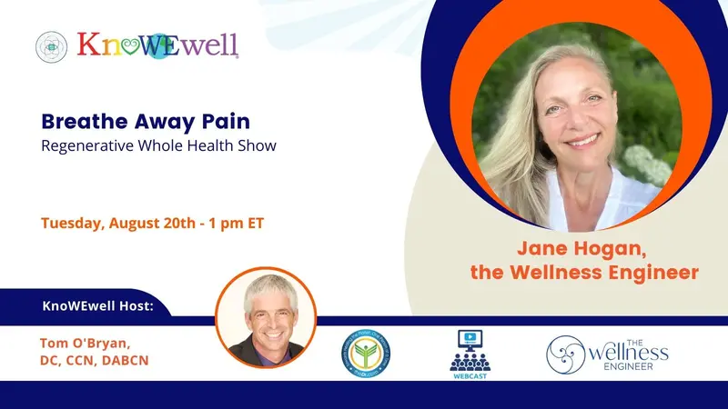 Breathe Away Pain Masterclass with Jane Hogan, The Wellness Engineer Banner: Breathe Away Pain Masterclass with Jane Hogan, The Wellness Engineer