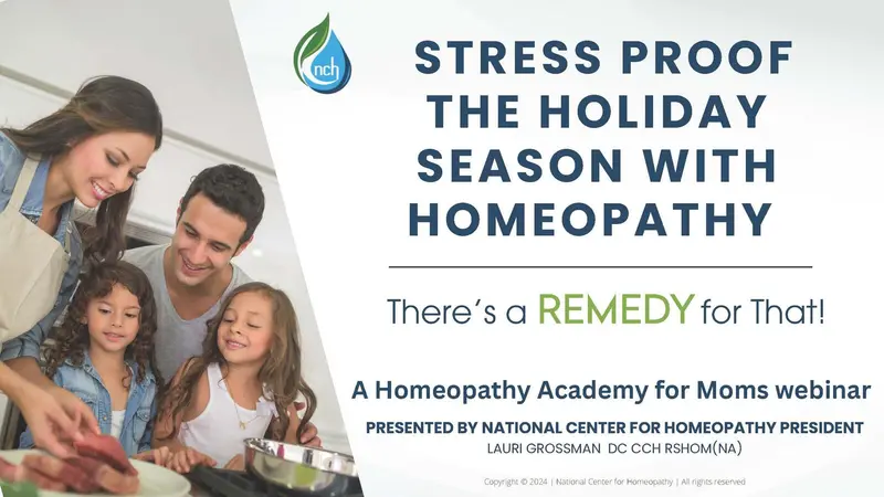 Stress Proof the Holiday Season with Homeopathy Banner: Stress Proof the Holiday Season with Homeopathy