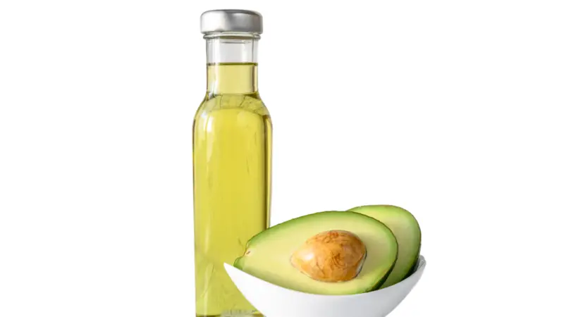 Avocado oil and an avocado Avocado oil and an avocado
