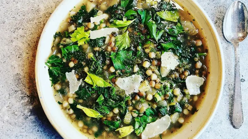 Sardinian Lentil Soup With Herbs 