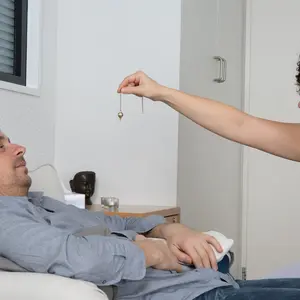man receiving Hypnotherapy session