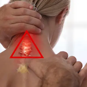  osteopath evaluating neck's patient