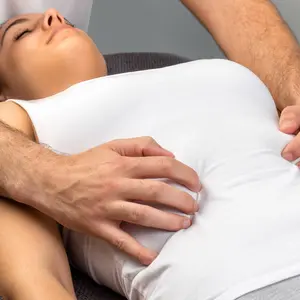 woman receiving Rolfing massage
