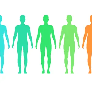 Body Mass Index infographics vector illustration