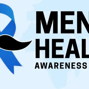 Men's Health Awareness Month Background Illustration
