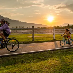 people are out for biking and workout for their good health and immune defense