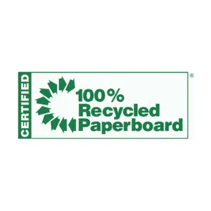 100% Recycled Paperboard