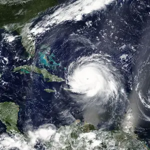 Overview of three hurricanes Irma, Jose and Katia in the Caribbean Sea and the Atlantic Ocean - Elements of this image furnished by NASA