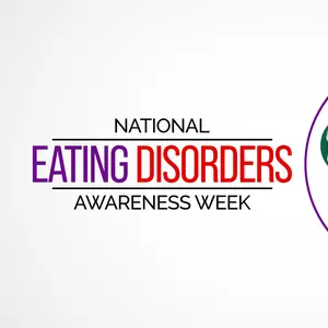 Vector illustration on the theme of National Eating disorders and screening week observed each year during last week of February.