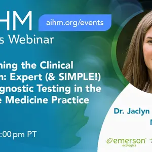 Academy of Integrative Health and Medicine Webinar Banner