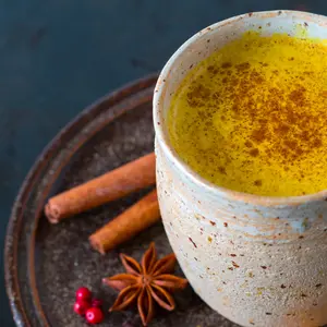 Golden Milk, made with turmeric and other spices