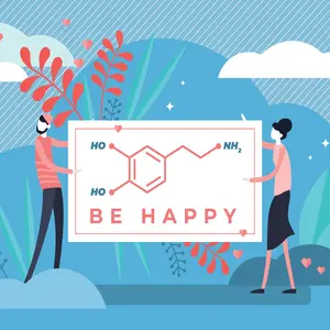 Dopamine vector illustration