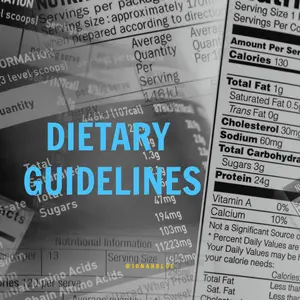 Nutrition information facts on assorted food labels