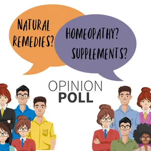 Opinion poll flat illustration of two groups of people and speech bubbles between them