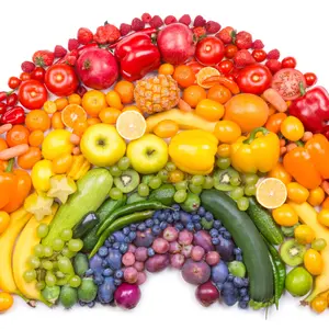 Fruit and vegetable rainbow Fruit and vegetable rainbow