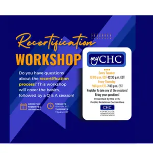 Recertification Workshop