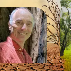 Climate change and environmental damage with photo of Jeffrey Smith