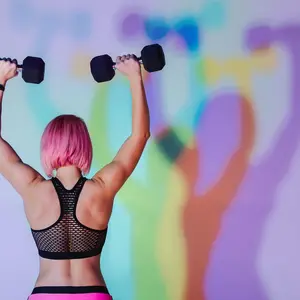 Woman lifting weights