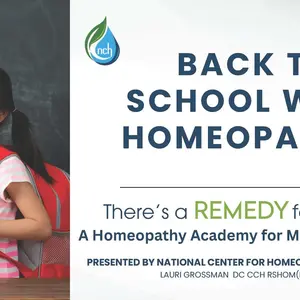Banner: Back to School with Homeopathy
