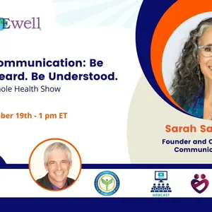 Banner: Regenerative Whole Health Show: Couples Communication: Be Seen. Be Heard. Be Understood.