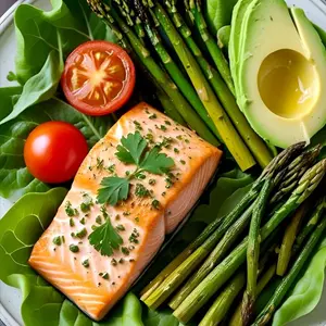 Salmon and Roasted Asparagus