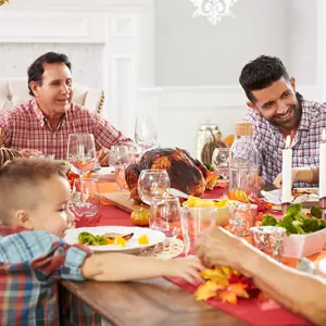 Family shares gratitude at Thanksgiving Dinner